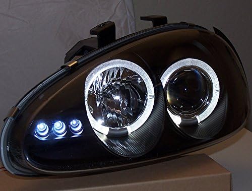 ZMAUTOPARTS za Mazda Mx3 Halo LED projektor farovi lampe JDM BlackCoupe 2dr