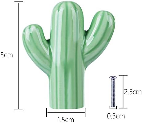 Zilucky Cactus oblik keramičke ladice vuče ručke za vrtić ormar za ormar za ormar za ormar kuhinja
