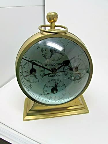AK nautički ogromni mesing nautički svjetski svjetski vrijeme London Clock Compass NY Paris Hong Kong