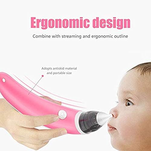 Yavocos Baby Nasal Aspirator Električni siguran higijenski čistač nosa sa 2 veličine savjeta za nos i oralni