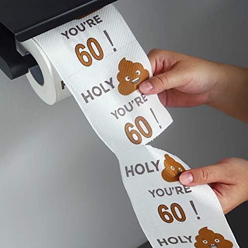 Sretni pokloni za 60. rođendan za žene i muškarce - 3-slojna smiješna rolna toaletnog papira,