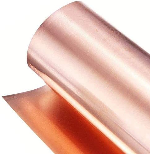 HUILUN Mesingani Lim 99,9% čistog bakra Cu ploča od metalnog Lima T2 rola metalne folije visoke čistoće, 300x500mm, Debljina 0,8 mm mesingane ploče