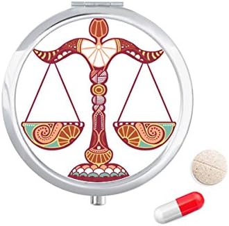 Sazviježđe Vaga Zodijački Simbol Futrola Za Pilule Džepna Kutija Za Skladištenje Lijekova Dozator Kontejnera