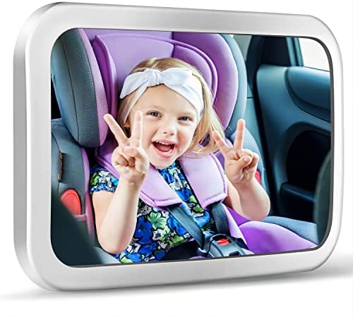 Shynerk Baby Auto ogledalo, zadnje okrenut autosjedalica sigurnost sigurnost za novorođenče novorođenče, beba ogledalo sa širokim retrovizor, Shatterproof & lako sastavljeni Crash Tested