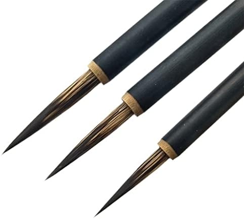 QJPaxl 3pcs / set Kineski kaligrafski četkica Pen Whiskers Hook Line Brush Fine Boja četkica Umjetnički pribor za pisanje ulja