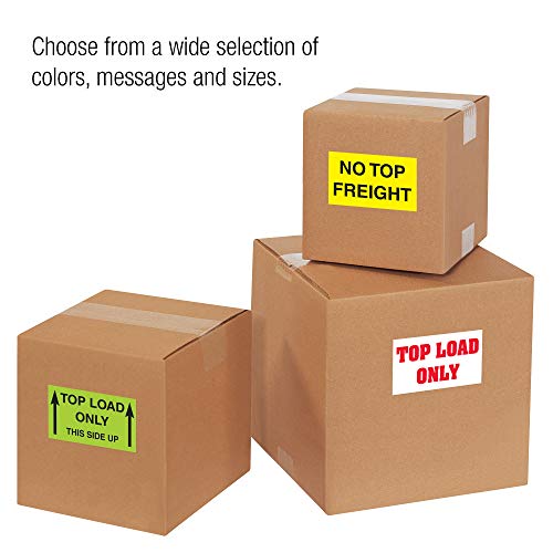 Aviditi Tape Logic 3 x 5, Top Heavy fluorescentno Crvena naljepnica upozorenja, za otpremu, rukovanje i pakovanje