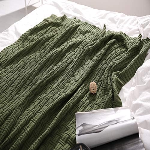 Treely pamučni pleteni bacanje pokrivač pokriva pokrivač pokriva
