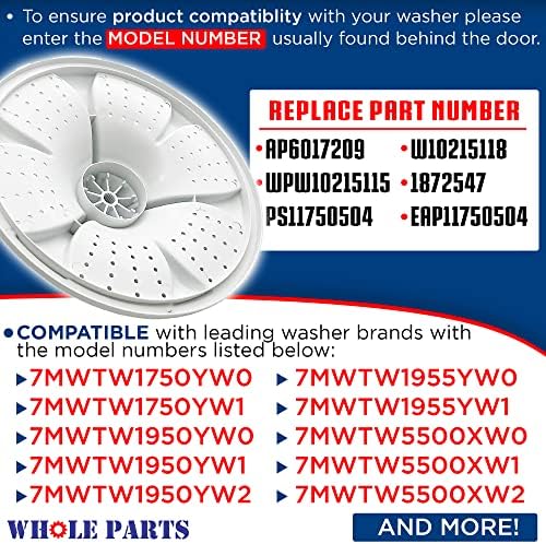 Cijeli dijelovi za pranje ploča za pranje dio # W10215115-zamjena i kompatibilan sa nekim Crosley, Inglis i Whirlpool veš mašine-non-OEM dijelova uređaja & pribor-2 god garancija