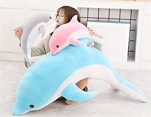 Uongfi Dolphin Animal Pliša igračke, životinje punjene meke slatke cudly jastuk za jastuke lutke Rođendani pokloni za djecu Dječji dečaci Dekor sobe Dekor sobe