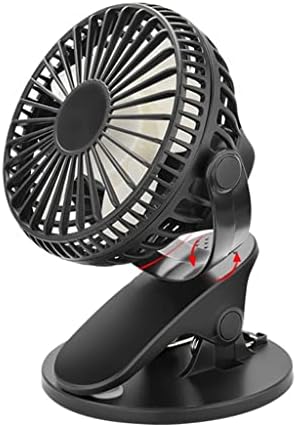 Scdcww 360 ° prijenosni automobil za automobilski automobil električni ventilator USB mini stol za ventilator za unutrašnjost automobila