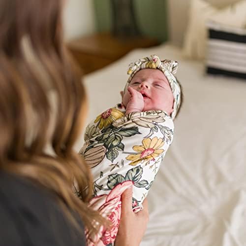 Milkmaid roba Baby Swaddle deka & odgovarajući Set pokrivala za glavu, pokrivač za primanje