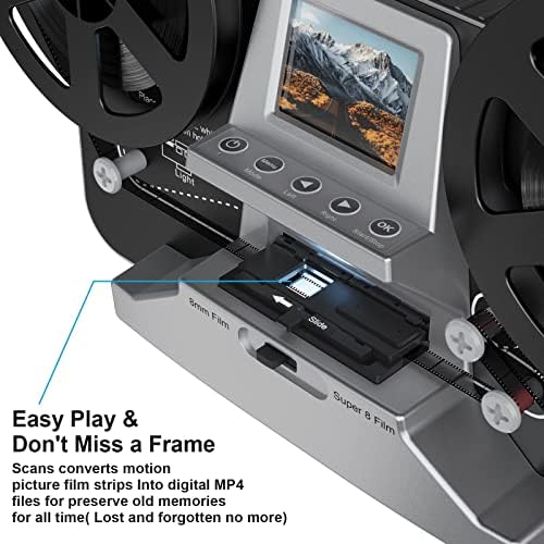 8mm & Super 8 Reels to Digital MovieMaker film Scanner Converter, Pro film digitalizator mašina sa