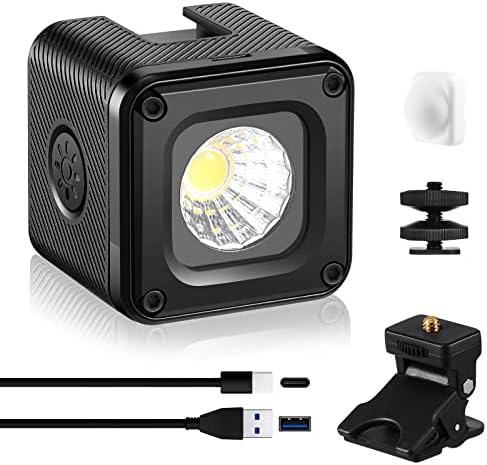 Aiffoto LED kamera Video svjetlosni komplet, 800mAh mini Cube Svjetla Prijenosna fotografija Konferencija Napunite rasvjetu, sa pričvršćivanjem za montiranje i difuzor hladnim cipelama