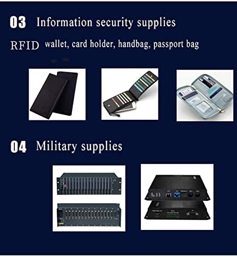 WZGLOD RFID Tkanina za blokiranje, EMP, EMF zaštita, antiaciacijski elektromagnetski anti-sprječavanje elektronskih informacija o informacijama, Faraday tkanini