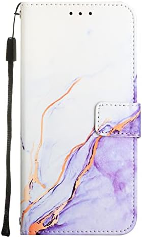 Oopkins za Samsung Galaxy A22 5G novčanik slučaj, mramora dizajn PU Koža Flip slučaj sa 3 slota