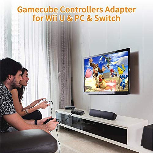 [2019 Nadograđeno] Prekidač Gamecube Controller adapter, Mearo Super Smash Bros Nintendo Switch Gamecube