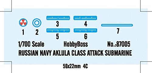 Gbmodel Hobby BOSS 1/700 skala ruska mornarica Akula klase napad podmornica plastični model Kit TR87005, vojni Panzer modeli za izradu