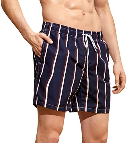 Bmisegm kratke hlače za muškarce muške Casual mode hlače kratke pruge s printom vezice na moru za odmor kratke