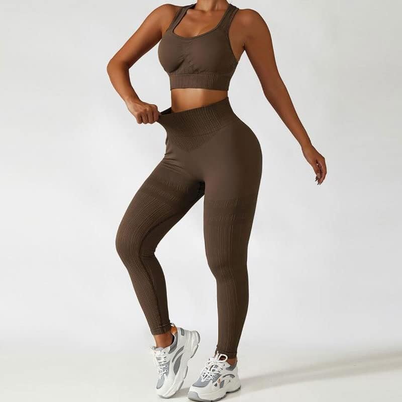 Wpyyi Beamwless Yoga Set Ženski sportski odijela Teretna odjeća Fitness setovi ženska odjeća