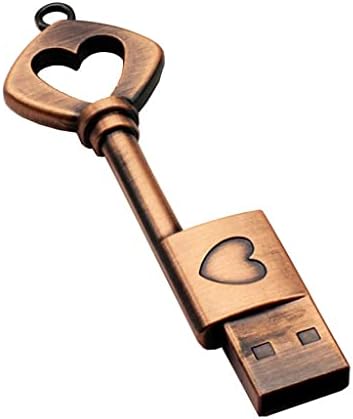 Zyzmh olovka Metal Pure Copper Heart Key poklon USB Flash Drive Mini USB stick ključ originalni 4GB 8GB 16GB