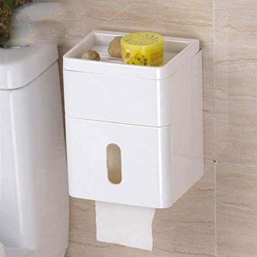 GENIGW kutija za kupatilo, držač za toaletni papir, toaletna ladica, vodootporna papirna cijev bez