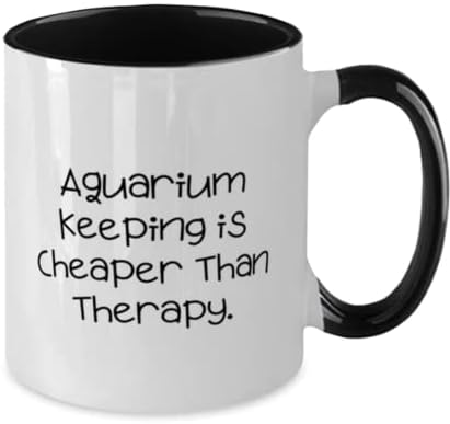 Čuvanje akvarijuma za prijatelje, čuvanje akvarijuma je jeftinije od terapije, šala čuvanje akvarijuma u dve Tone 11oz Šolja, šolja od