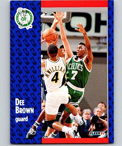1991-92 Fleer serija 1 Košarka 9 Dee Brown Boston Celtics Službena NBA trgovačka kartica
