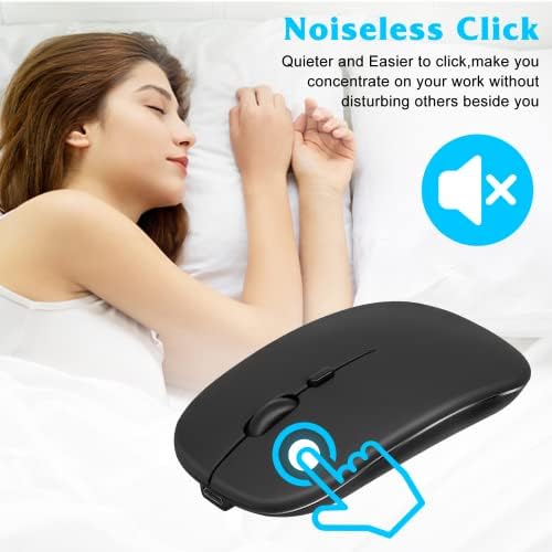 UrbanX 2.4 GHz & Bluetooth miš, punjivi bežični miš za Samsung Galaxy Tab A7 Lite Bluetooth bežični