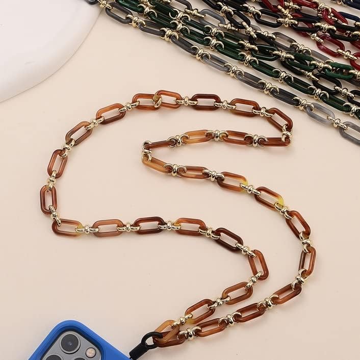 LEPSJGC akrilni lanac za mobilni telefon jastog kopča za mobilni telefon viseći kabl protiv izgubljenih narukvica za telefon nakit