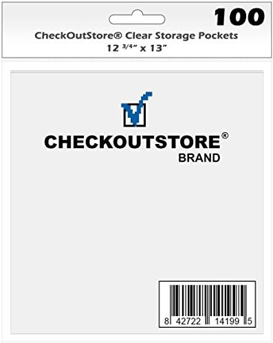 CheckOutStore Clear Storage džepove za čuvanje 12 x 12 Cardstock papir koji se koristi za gumene Štancanje & Scrapbooking