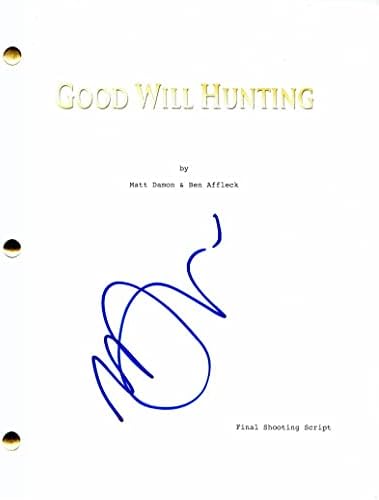 Minnie Driver potpisan autogram Dobro lovi Potpuni filmski scenarij - Oscar pobjednički scenarij, uddrijest Robin Williams, Ben Affleck, Matt Damon - vrlo rijetko