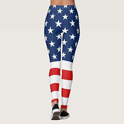 Američka zastava Patriotska nogavica Ženska temmska temmu USA zastava Stripe Star Star Gambers