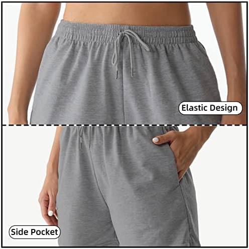 Nexsonic znojne kratke hlače za žene, ljetne pamučne kratke hlače Žene udobni saloni Ležerne dukseve Atletski trke