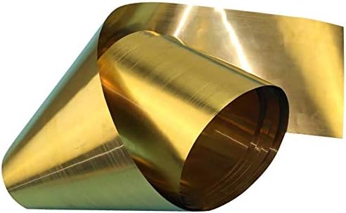 UMKY Mesingana ploča H62 Mesingani lim za metalne zanate Debljina0.4mm, duga 3000mm/118.11 inčna metalna folija
