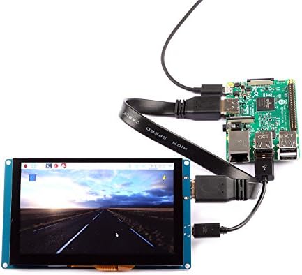 Geeekpi 5 inčni kapacitivni ekran na dodir 800x480 HDMI monitor TFT LCD ekran za maline PI 4 model B, malina PI 3/2 Model B / P + / PI Zero & BeagleBone crno & p