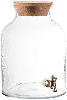 Stil Setter Piće Piće Dozatori pića Glass & Cork poklopac, Clear, 2,7 galon