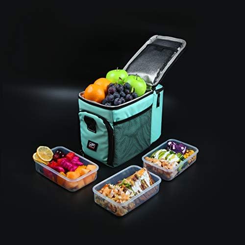 RitFit izolovana kutija za ručak sa kontejnerima i paketima leda - torba za pripremu obroka velikog kapaciteta
