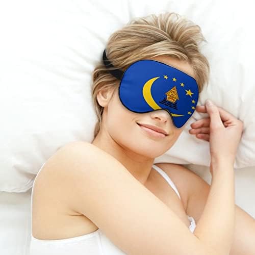 Zastava Koror Države Spava za spavanje Maska Slatka sjenila za oči sa podesivim kaišem za žene Muška