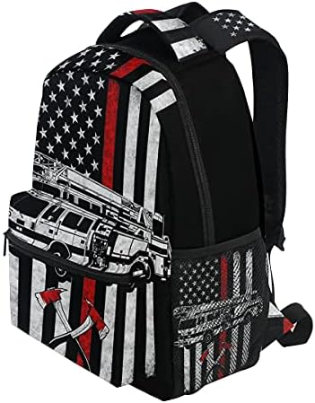 Giwawa backpack za vatrogasne zastave Travel Laptop Daypack torbe za knjige za tinejdžerske muškarce žene