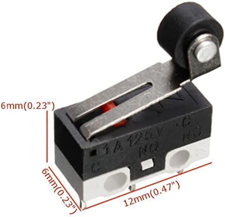 Zaahh granični prekidač 5kom mikro granični prekidači 1a 125V AC mikro prekidač 12 x 6 x 6mmminijaturna
