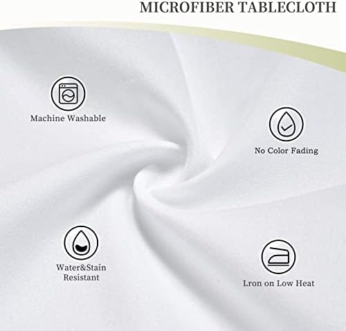 Mandala uzorak okrugli laneni stolnjak 48 inča - stolnjak okrugli stolnjak vodootporna tkanina otporna na prosipanje poliesterska tkanina za trpezariju kuhinjska zabava