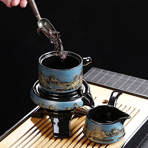 CXDTBH Početna čaj pivara Rotirajuća kamena mlin Automatski čaj set kompletan s čajnim uređajem i teacup-om