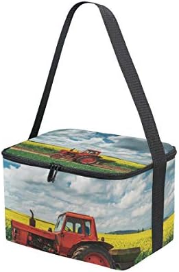 DerlonKaje kutija za ručak izolirani traktor u Poljskoj torba za ručak velika hladnjača za muškarce i žene