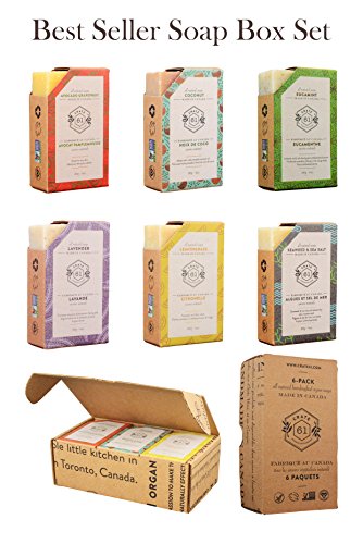 Crate 61, Veganski Prirodni Sapun Za Bar, Najpopularniji Mirisni Paket, 6 Pakovanja, Ručno Rađeni