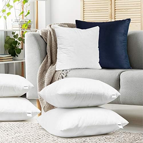 Jastuci za bacanje jastuka jastuci jastuci 18 x18 Bijelo pakovanje od 2 za kauč na razvlačenje kauč za