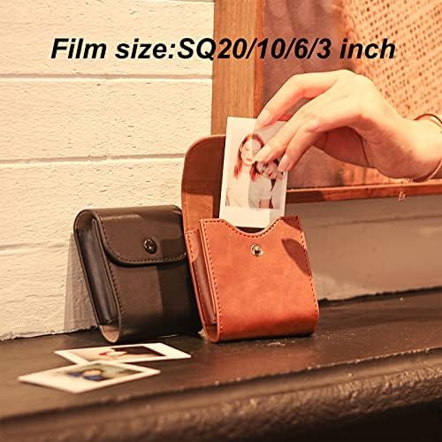 Wogozan Photo Pouch Album za Instax Square SQ1 SQ20 SQ10 SQ6 SP-3 Instant Film Camera Mini 3-inčna filmska torba sa mekanim Pu kožnim materijalom