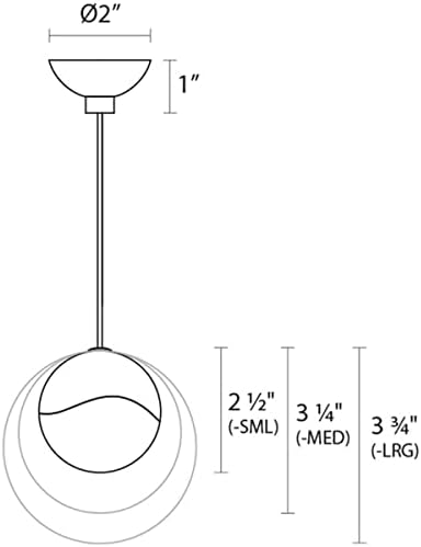 Sonneman 2910.01-Lrg savremeni moderni LED privjesak iz Grapesæ kolekcije u Hromiranoj završnoj