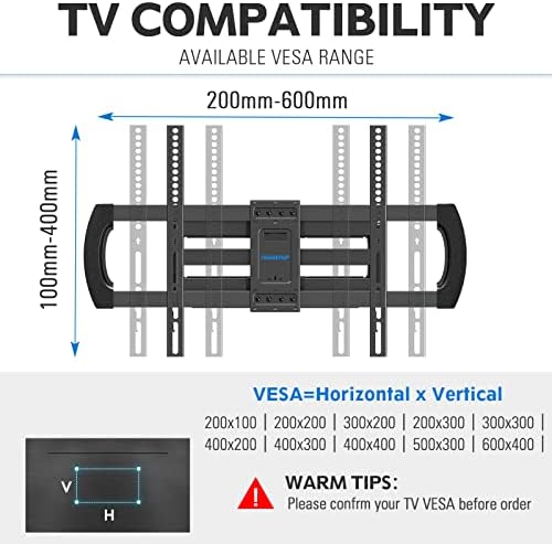MountUp Potpuno pokretanje TV nosač za televizore od 42-75 inča i plafon TV montiranje