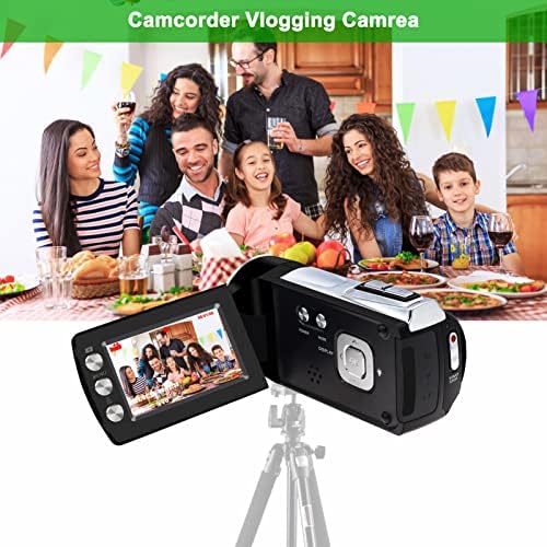 Lovpo Digital Camera Kamkorder FHD 2.7K 30FPS 24MP video kamere snimač 2,8 270 ° zaslon za rotaciju Youtube Vlogging Camera za djecu Tinejdžeri Početni poklon