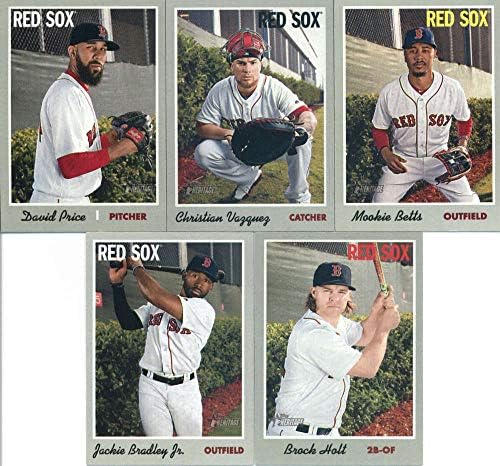 2019 TOPPS Heritage Baseball Boston Red Sox Team Set iz 26 karata: Svjetska serija, Jr., Brock Holt,